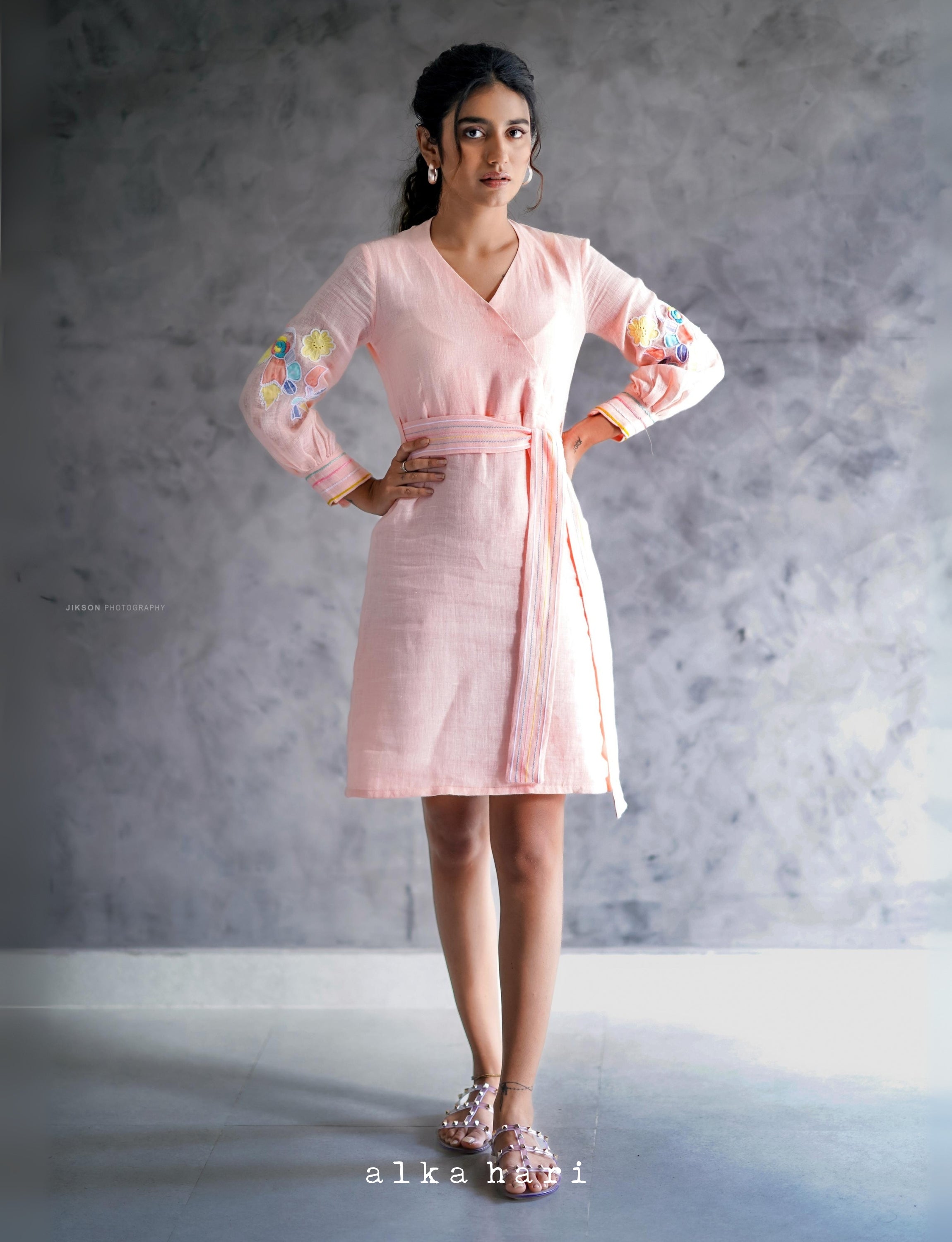 Pink Patchwork Dress